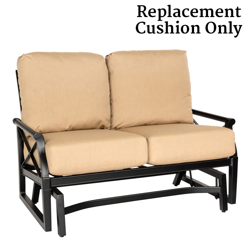 Glider Outdoor Patio Loveseat Cushions Gensun Grand Terrace Cast