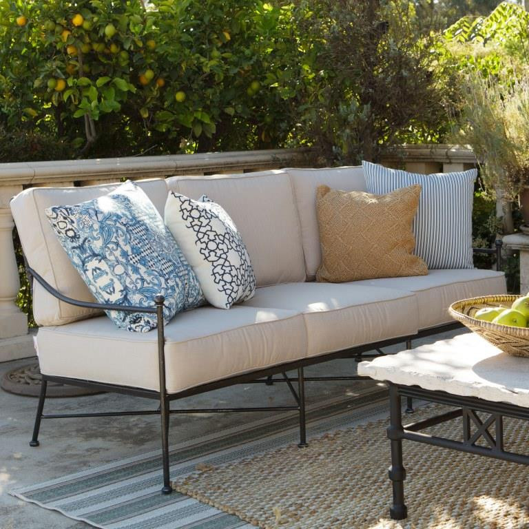 Provence Outdoor Wrought Iron Sofa Couch Sunset West