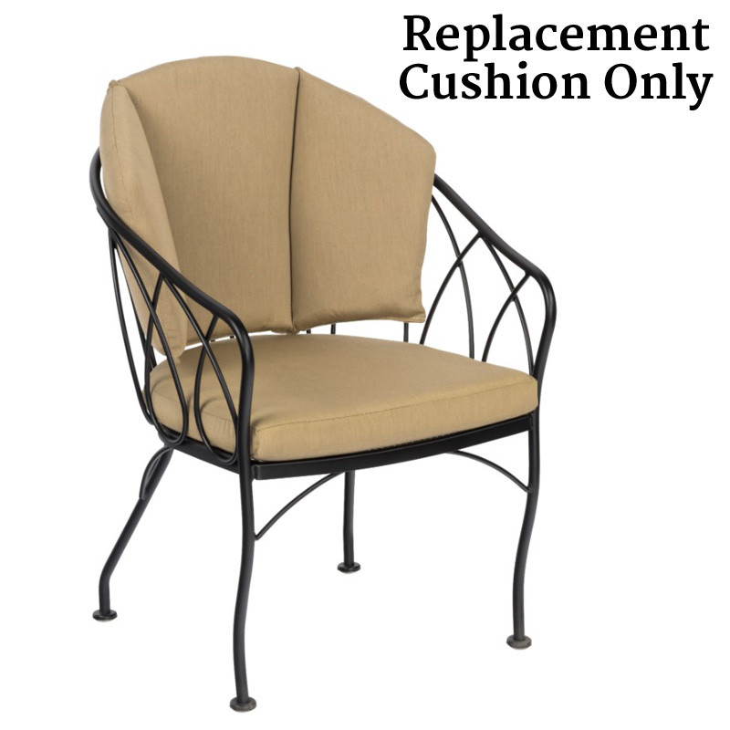 Woodard Delaney Dining Chair Replacement Seat Back Cushions Only