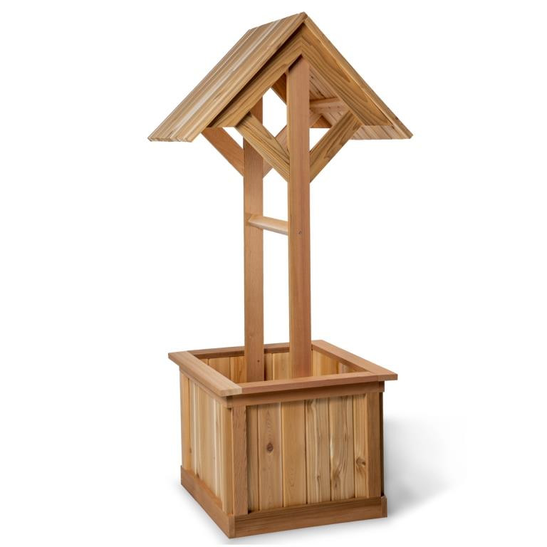 Cedar Wishing Well Kit|Outdoor Wooden Wishing Well