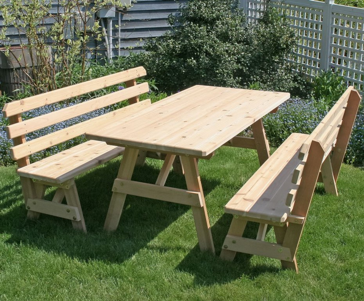 garden bench table set