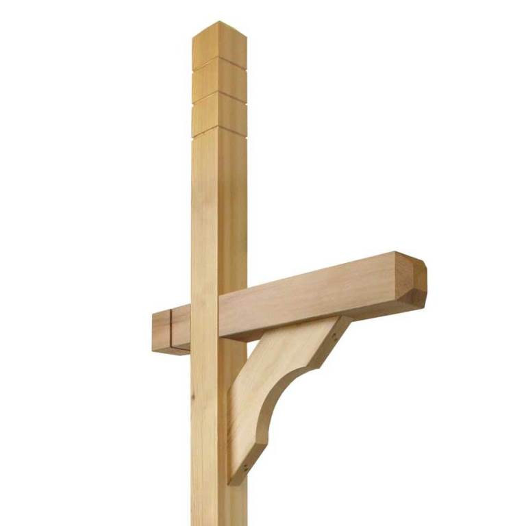 Decorative Mailbox Post - Cedar