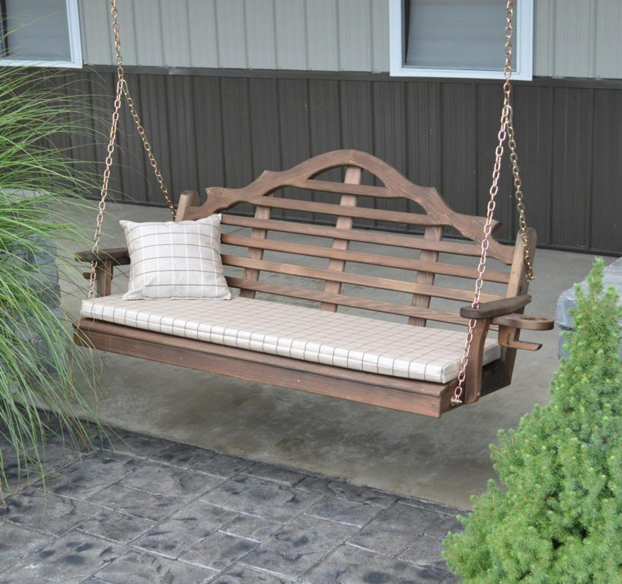 Cedar Wood Porch Swing  (4', 5' or 6') Porch Swing