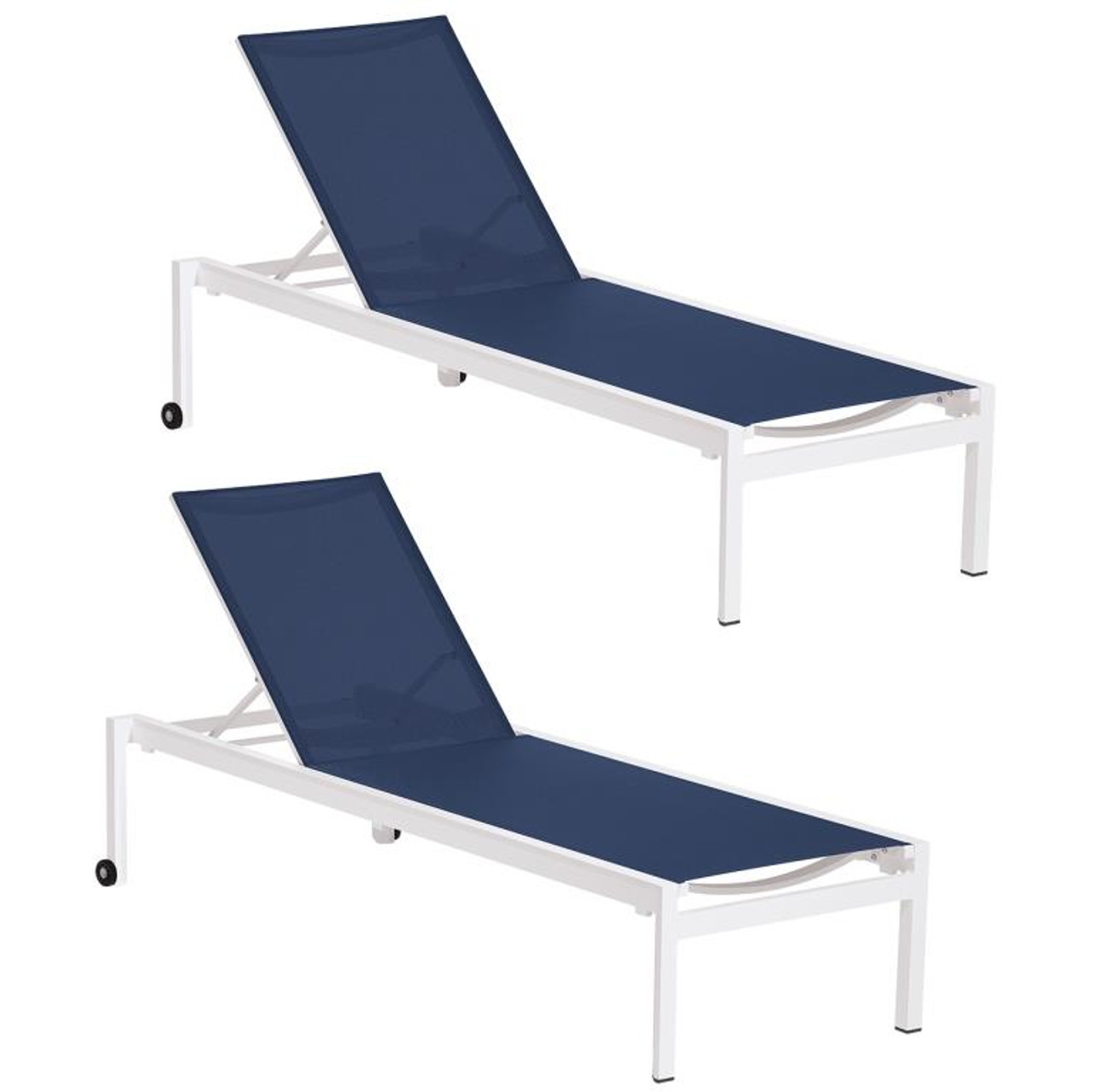 Stacking Sling Chaise | Stackable Chaise Lounge Chairs