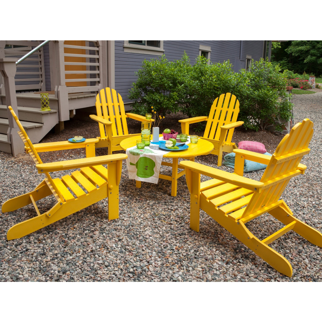 polywood yellow adirondack chairs