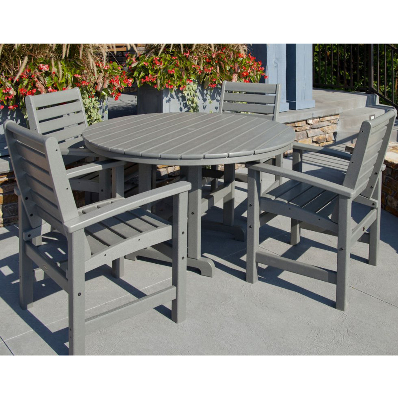 Slate Grey POLYWOOD Tables Dining Table 