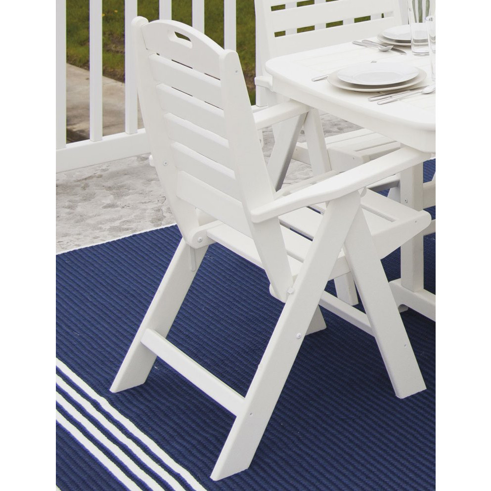 outdoor plastic high back chairs