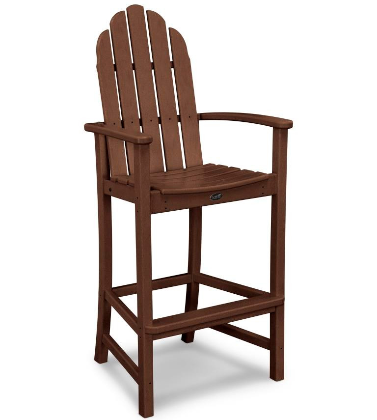 TREX® Cape Cod Adirondack Outdoor Bar Chair