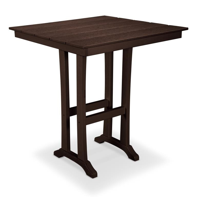 TREX Farmhouse Trestle 37" Square Bar Table