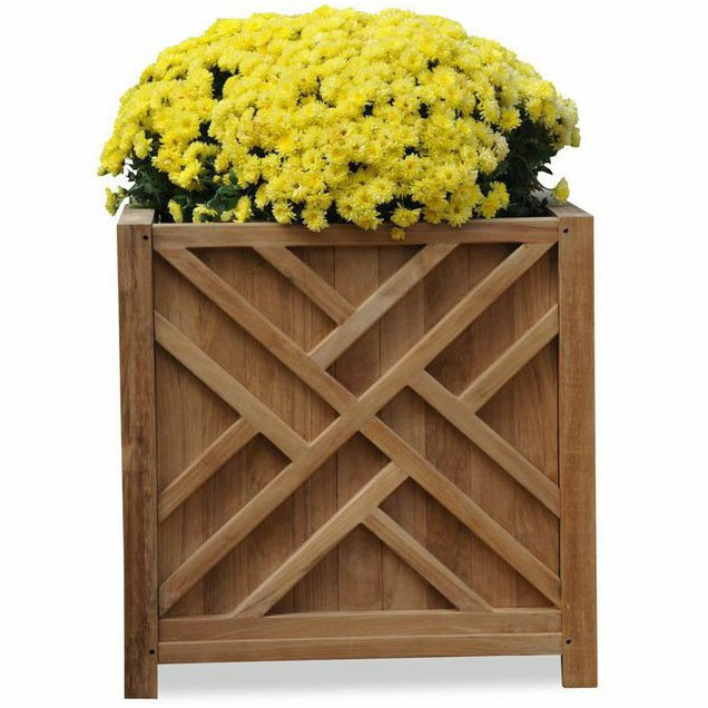 Regal Teak Chippendale Planter