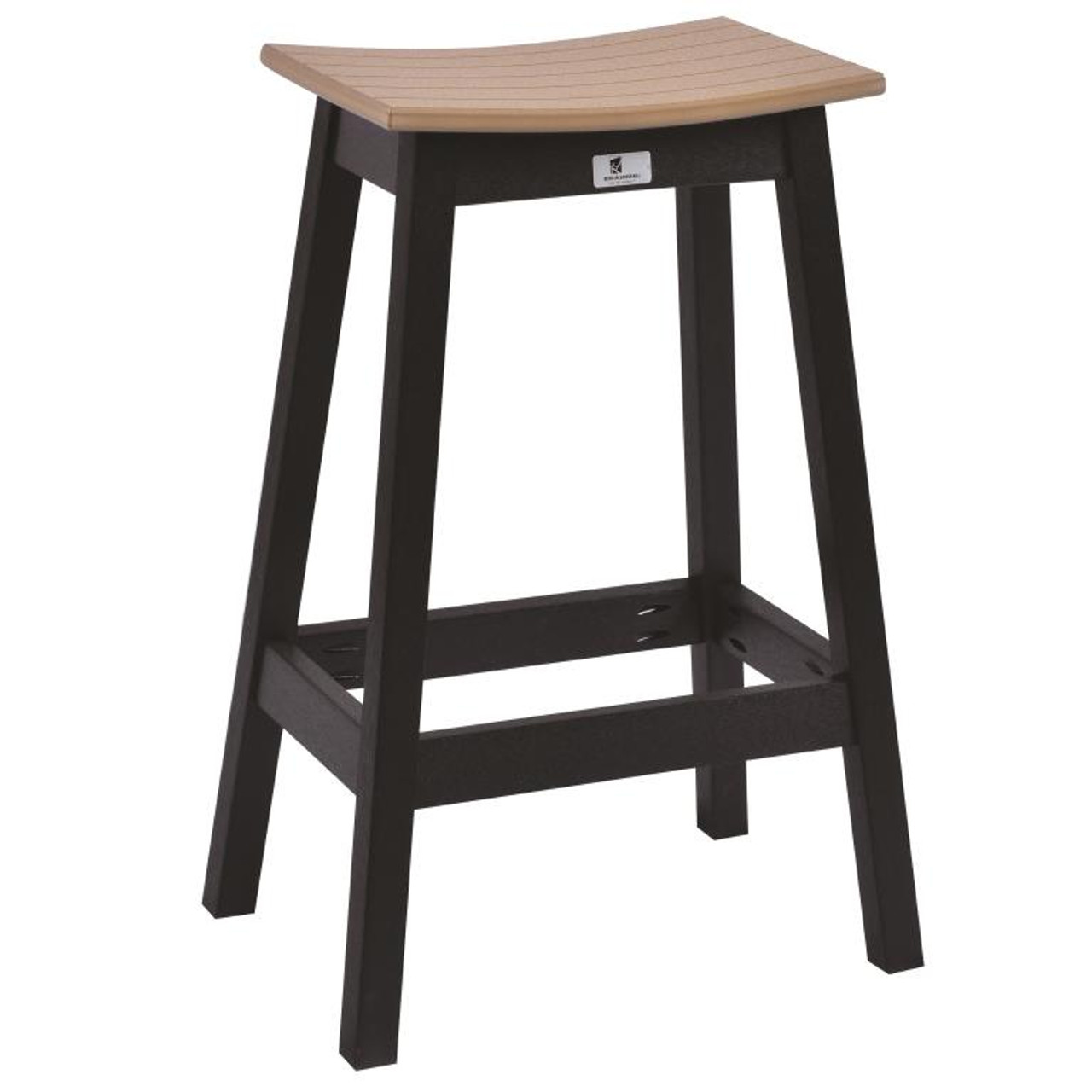 Berlin Gardens Resin Saddle Seat Bar Stool