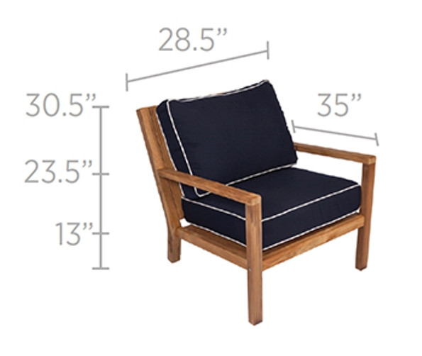 Royal Teak Coastal Chair - Thumbnail 4
