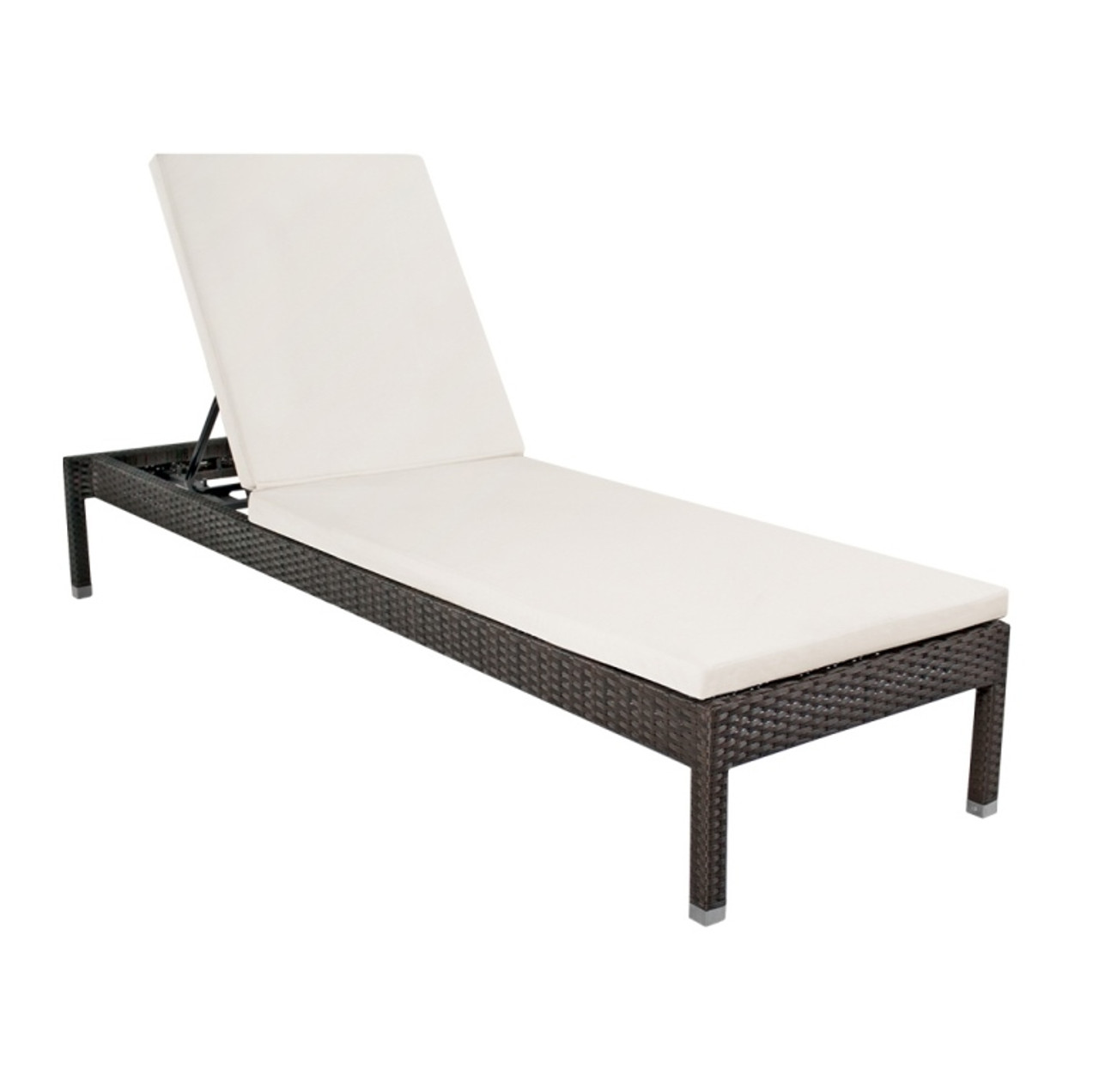 armless outdoor chaise