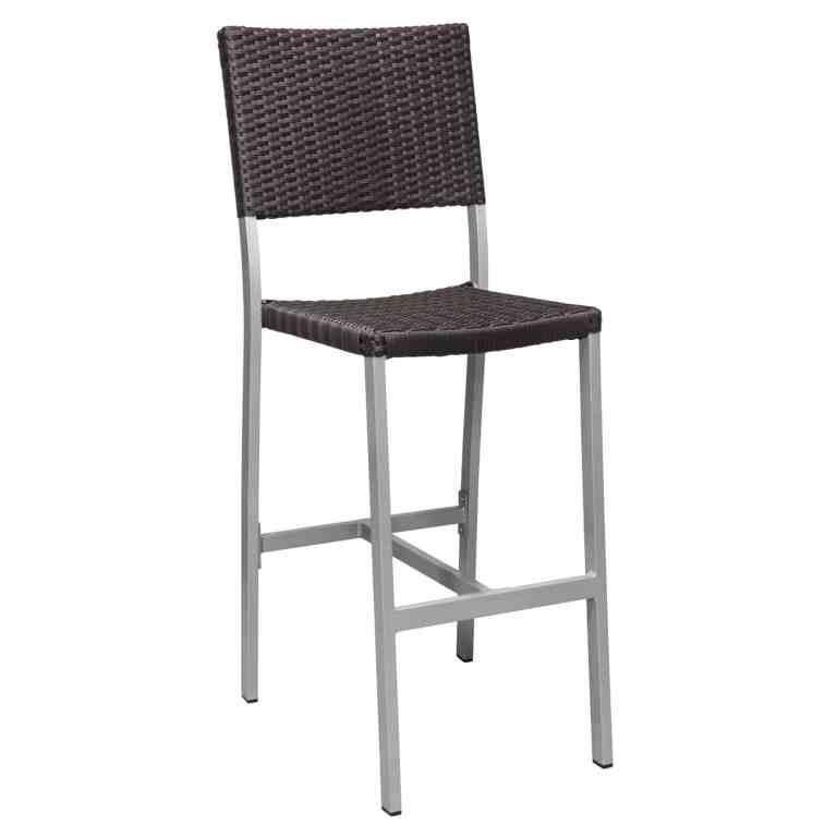 Wicker BarHeight Side ChairPatio Seating for Sale Set of 2