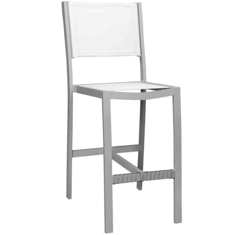 Two BarHeight Sling Side Chairs Patio Seats for Sale