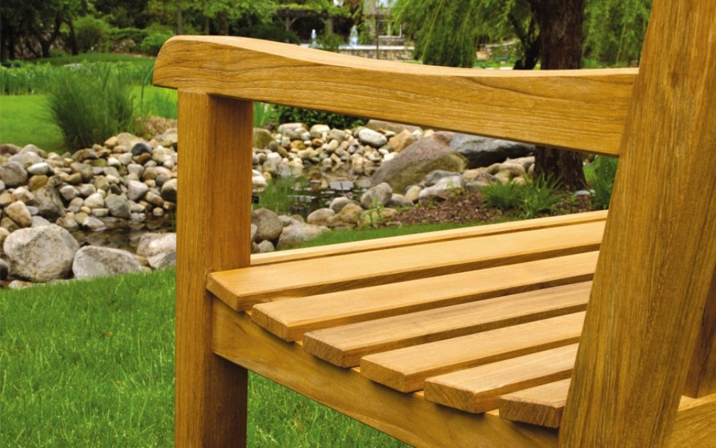 Three Birds Casual Teak Garden Bench - Thumbnail 5