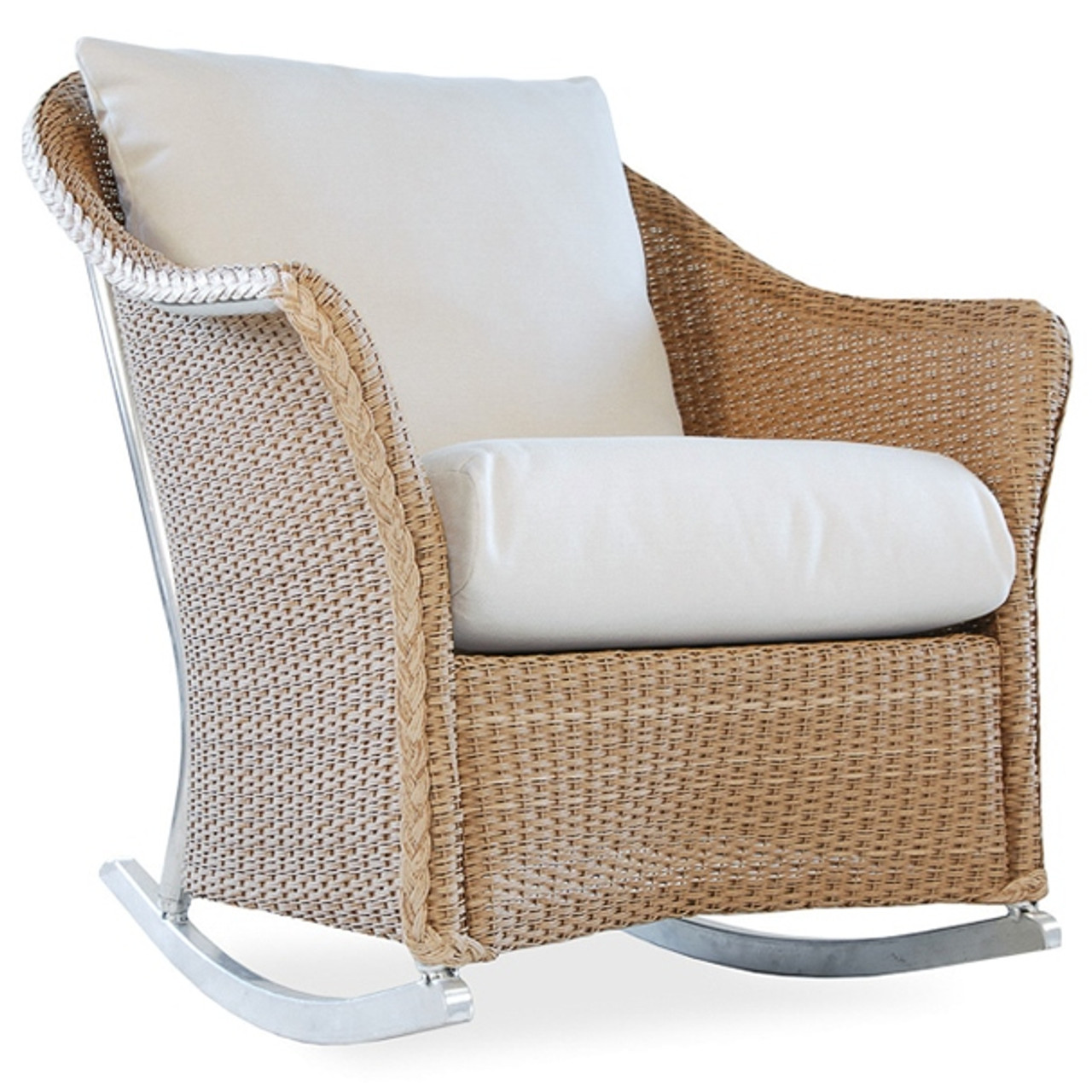 Lloyd Flanders Lloyd Loom Weekend Retreat Lounge Rocker Chair