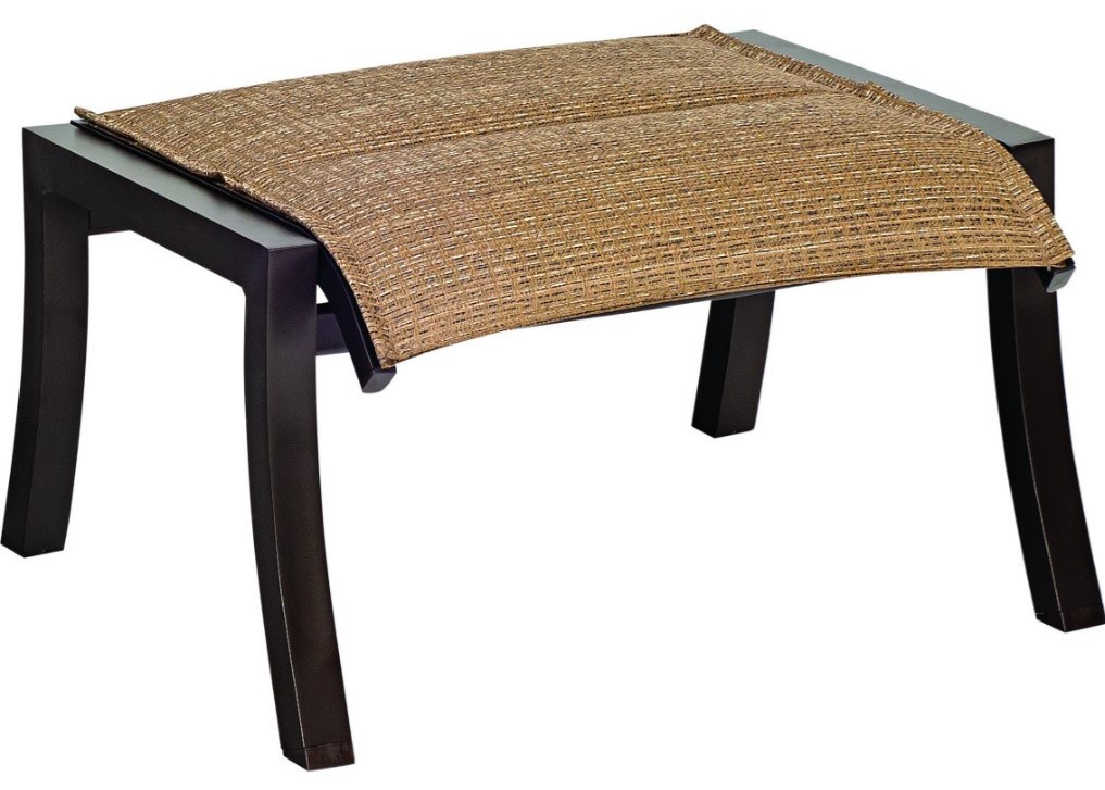 Woodard Furniture Cortland Padded Sling Ottoman