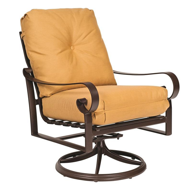 Woodard Belden Cushion Swivel Rocking Lounge Chair