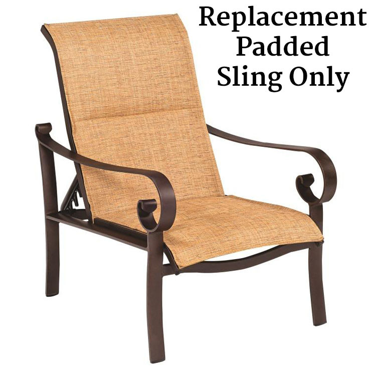 Woodard Belden Adjustable Lounge Chair Replacement Padded Sling