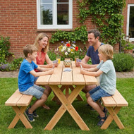 Why You Should Consider our Cross-legged Cedar Picnic Table with Two Benches