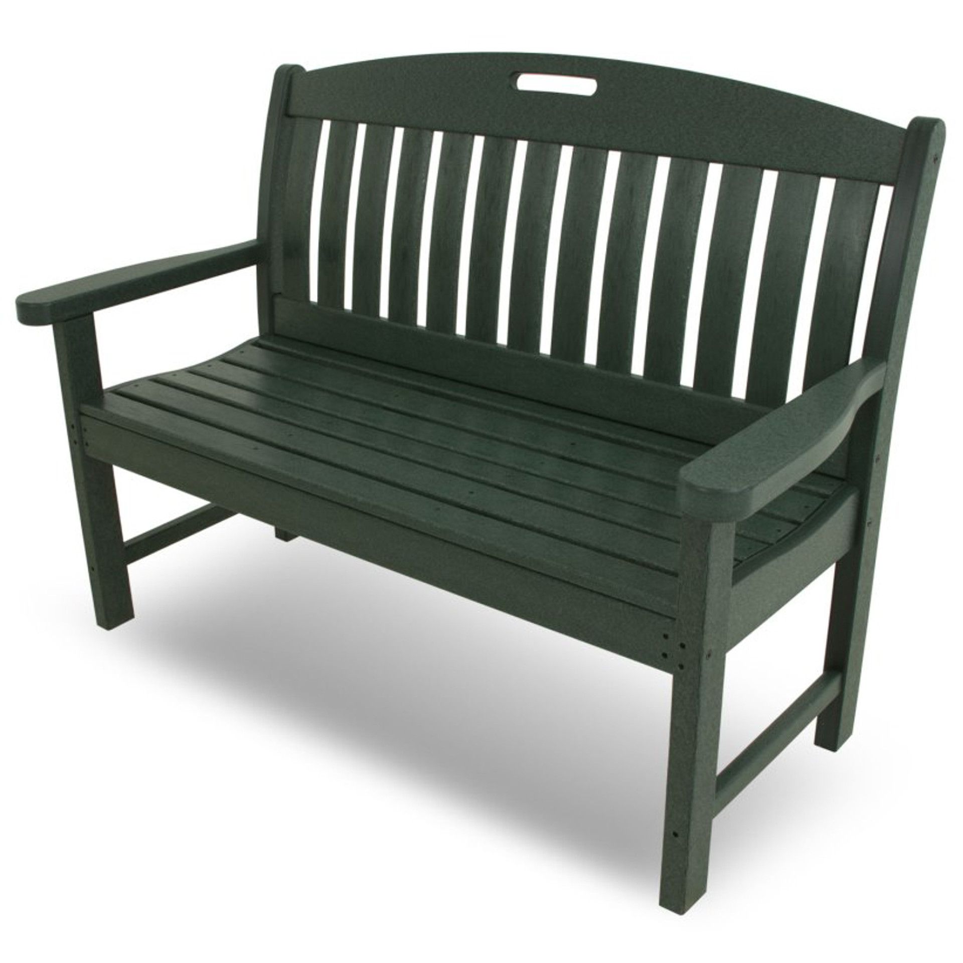 Outdoor Resin Benches Resin Park Garden Benches   Polywood Nautical 48 Bench 54  09700.1646938724 