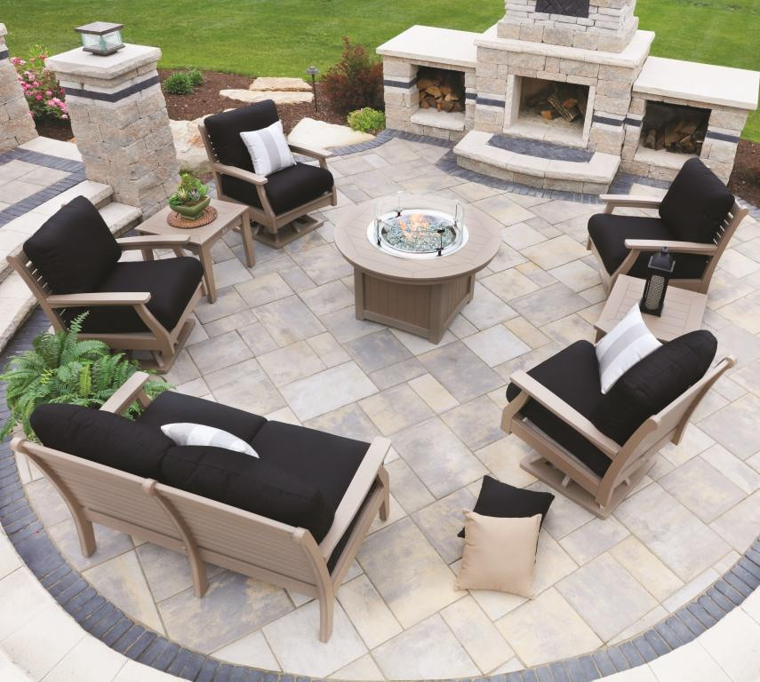 Berlin Gardens Resin Terrace Swivel Rocker Patio Set