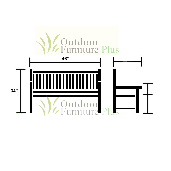 Log-Style Double High-Back Rocker