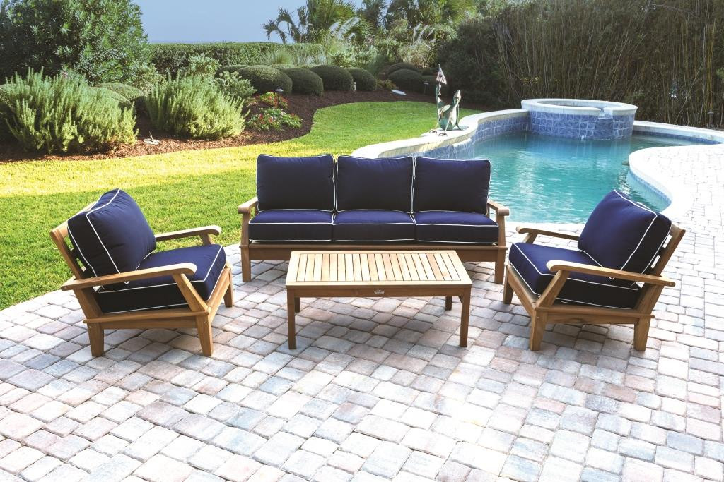 Teak Deep Seating Patio Furniture Outdoor Sectionals & Sets