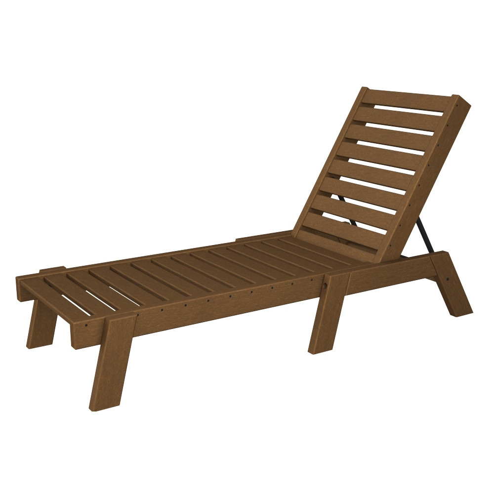 POLYWOOD® Coastal Wheel Chaise Lounge