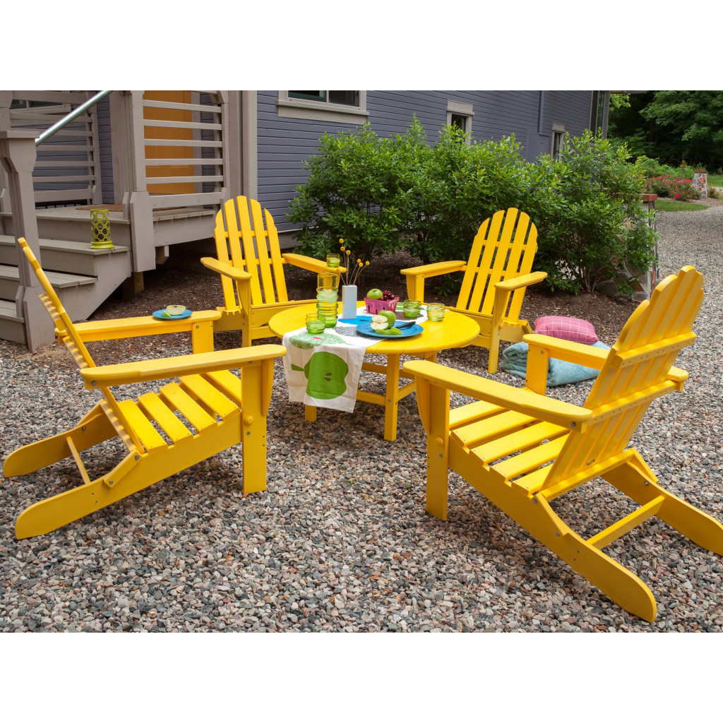 POLYWOOD® Folding Adirondack ChairStraight Back Adirondack Chair