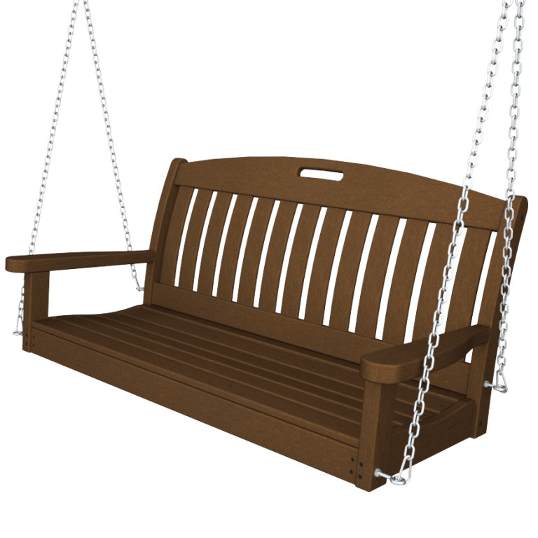 POLYWOOD® Nautical 4-Foot Swing|Outdoor Furniture Plus