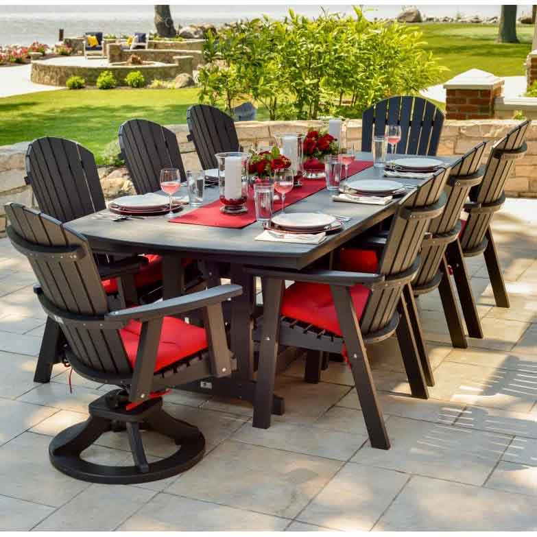 Berlin Gardens Resin EightSeat Rectangular Dining Set