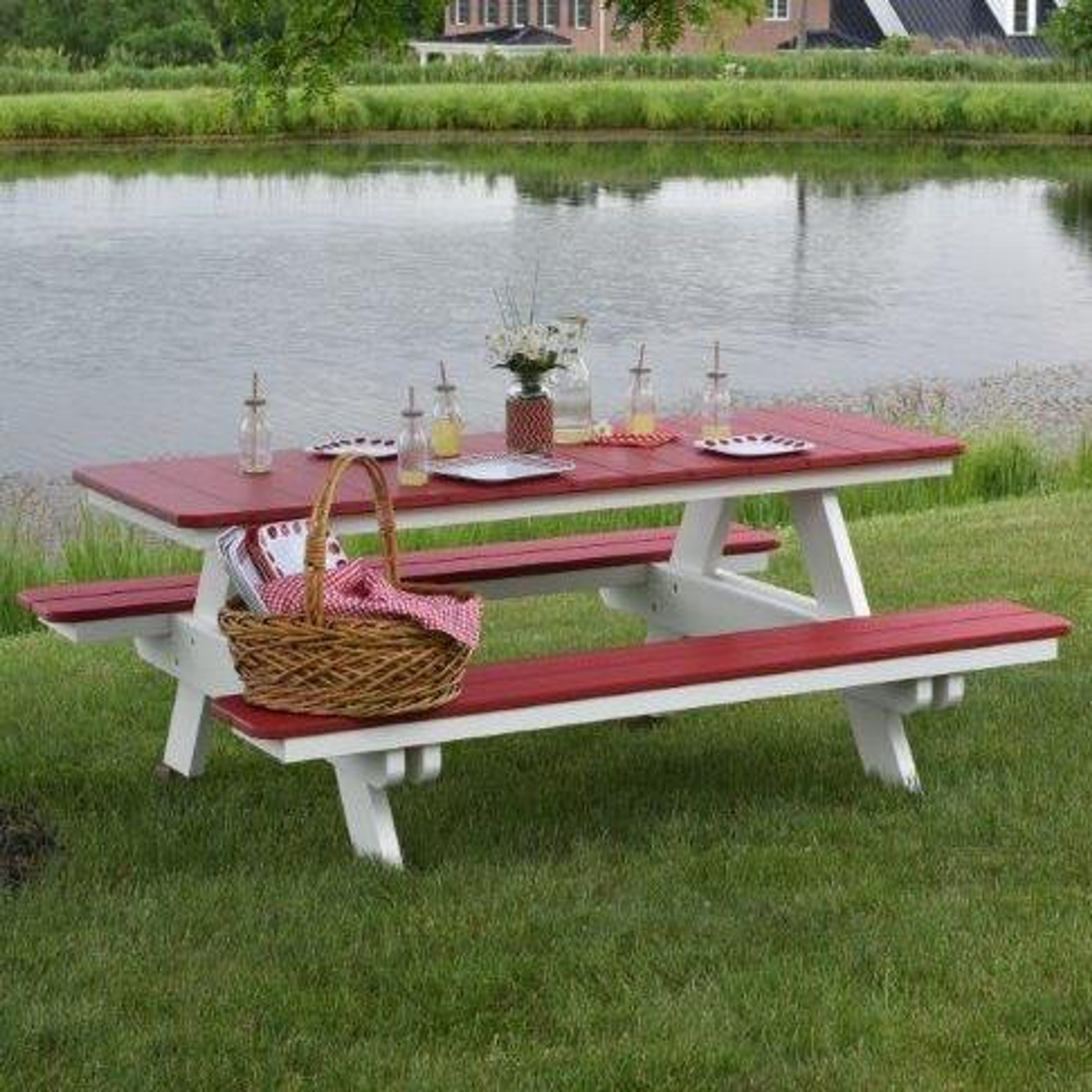 Rectangular Resin Picnic Table & BenchesOutdoor Furniture Plus