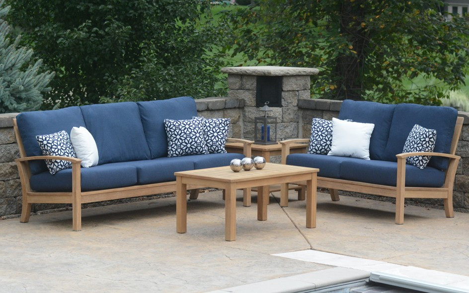 Teak Deep Seating Patio Furniture: Outdoor Sectionals & Sets