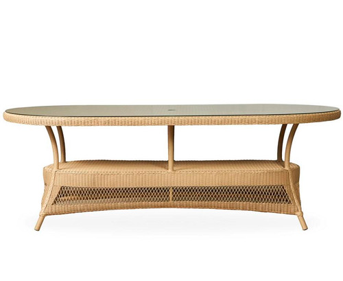 Lloyd Flanders Universal 85" Oval Dining Table - Side View