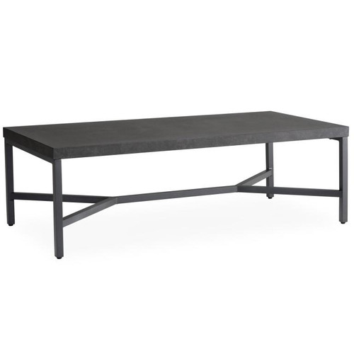 Lloyd Flanders Aluminum Cocktail Table - Anthracite Finish