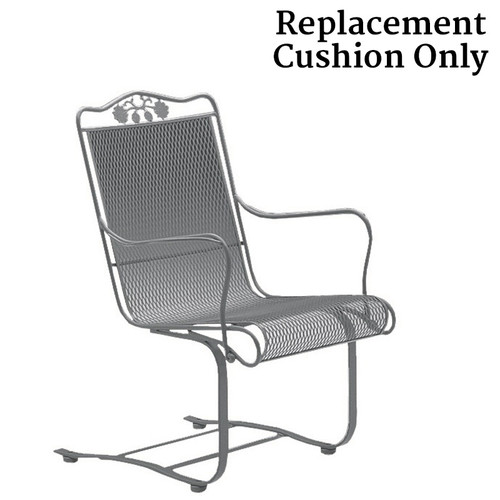 Woodard Furniture Wrought Iron Briarwood Spring Base Chair Replacement Cushion