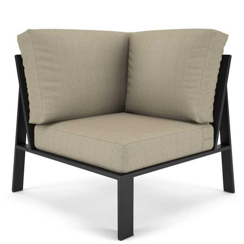 Forever Patio Hanover 90 Degree Sectional Corner Chair in Dark Gray