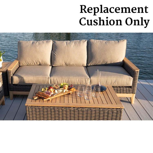 Royal Teak Boca Wicker Sofa Replacement Cushions Only