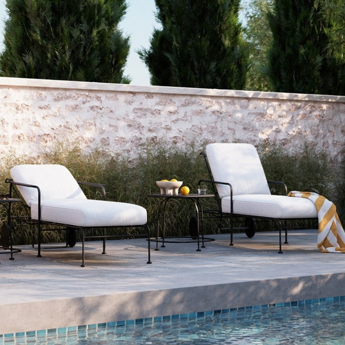 Woodard Reed Chaise Lounge Set