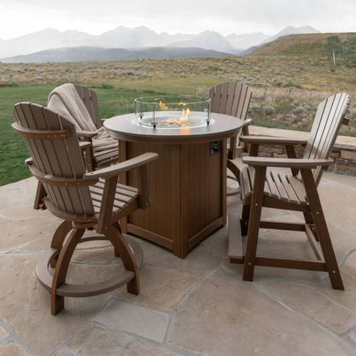 Berlin Gardens Counter Height Fire Table Set