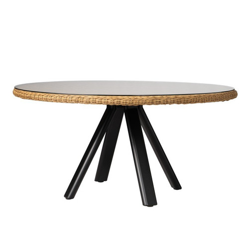 Lloyd Flanders Galloway Wicker Round Dining Table