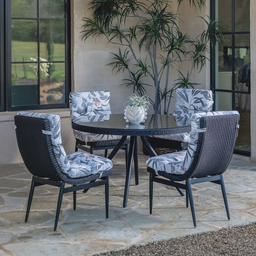 Lloyd Flanders Cascade Dining Set - Ebony Finish