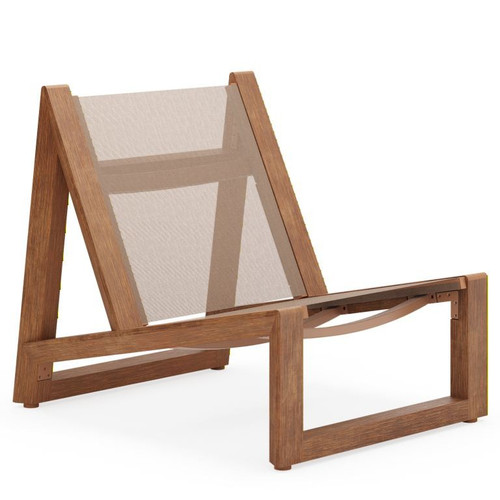 Woodard Sierra Baja Lounge Chair - Natural Finish