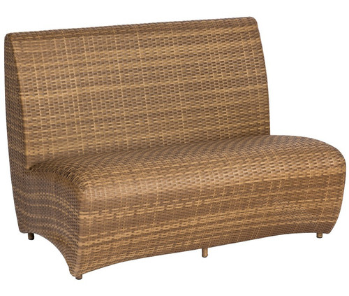 Woodard Wicker Banquette - Mocha Weave