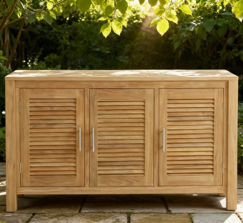 Royal Teak Storage Console Table