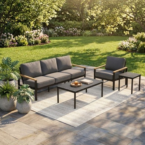 Royal Teak Barcelona 4 Pc Lounge Set