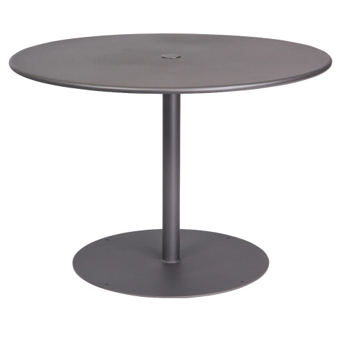 woodard-wrought-iron-ada-pedestal-solid-round-umbrella-dining-table-multiple-sizes
