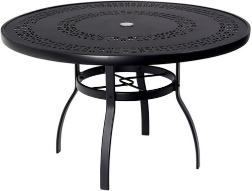 Woodard Deluxe Trellis Top 48" Round Umbrella Table